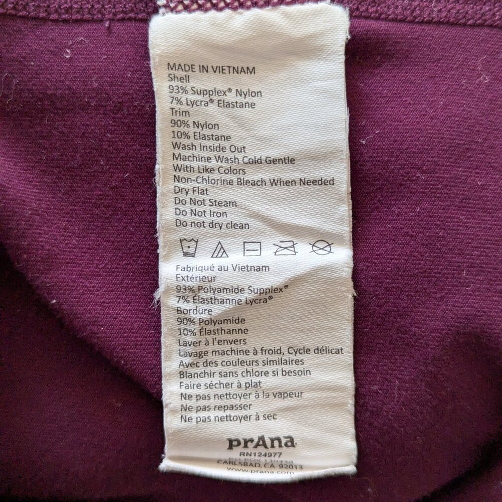 Prana Fit and Flare Sweatpants, Small Petite, Purple Pants - Picture 6 of 6